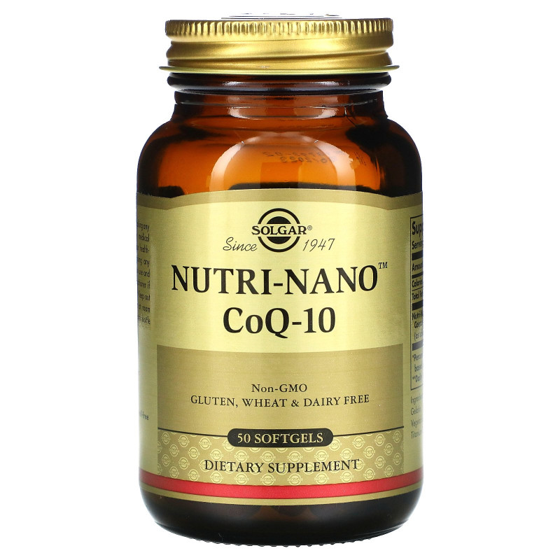 Solgar, Nutri-Nano CoQ-10, 50 мягких таблеток