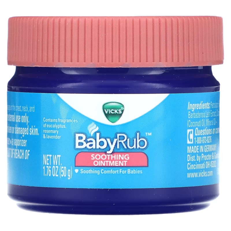 Vicks, Baby Rub, Soothing Ointment, 1.76 oz (50 g)