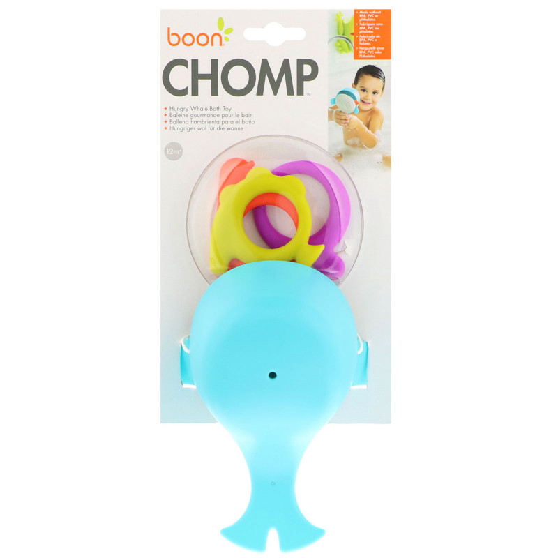 Boon, Chomp, Hungry Whale Bath Toy, 12+ Months