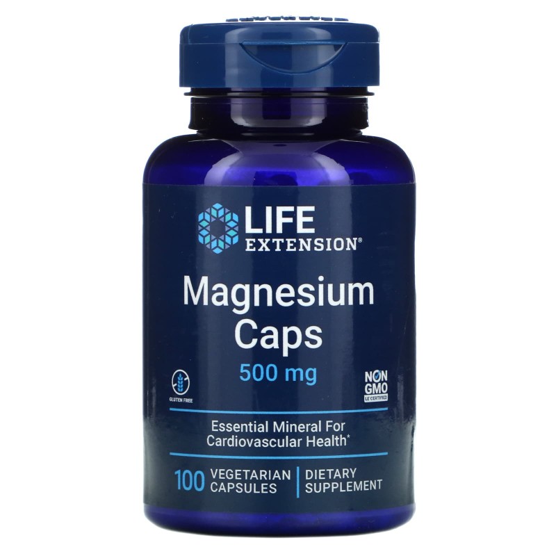 Life Extension Магний капсулы 500 мг 100 вегетарианских капсул