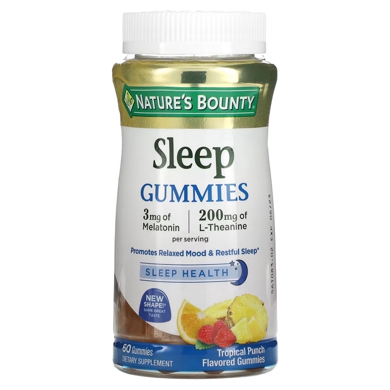 Nature's Bounty, Sleep Gummies, Tropical Punch , 60 Gummies