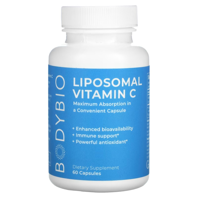 BodyBio, Liposomal Vitamin C, 60 Capsules