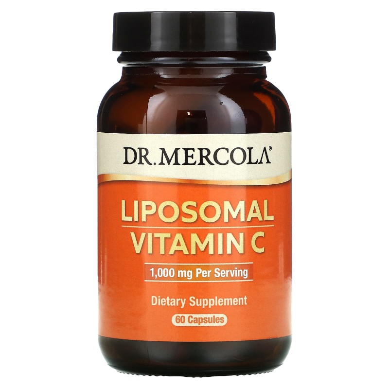 Dr. Mercola, Витамин C в липосомах, 1000 мг, 60 липосомных капсул