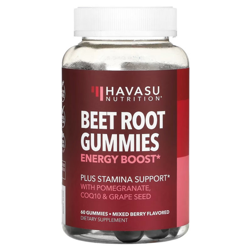 Havasu Nutrition, Beet Root Gummies, Mixed Berry, 60 Gummies